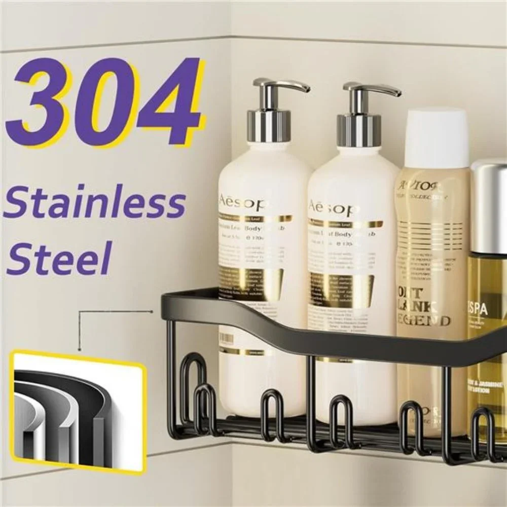 Shower Caddy Organizer 5 Pack, Self Adhesive Shelves Basket for Bathroom Storage